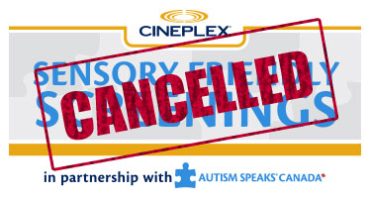 Sensory Friendly Viewing Cancelled in Moncton